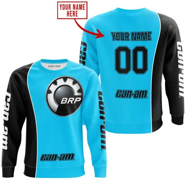 Limited Edition - Custom Name Motocrocss V2 - Can Am Sky Blue - Image 4