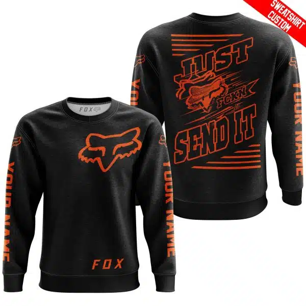 Premium Just Fckn Gonna Send It - Custom Name - Fox Racing - Orange Black - Image 6