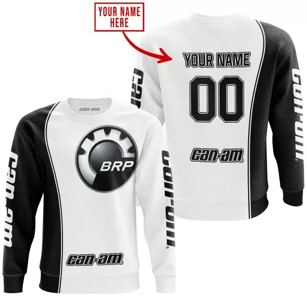 Limited Edition - Custom Name Motocrocss V2 - Can Am White - Image 4
