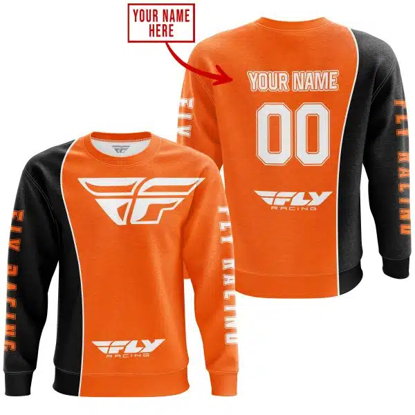 Limited Edition - Custom Name Motocrocss V2 - Fly Racing Orange - Image 4
