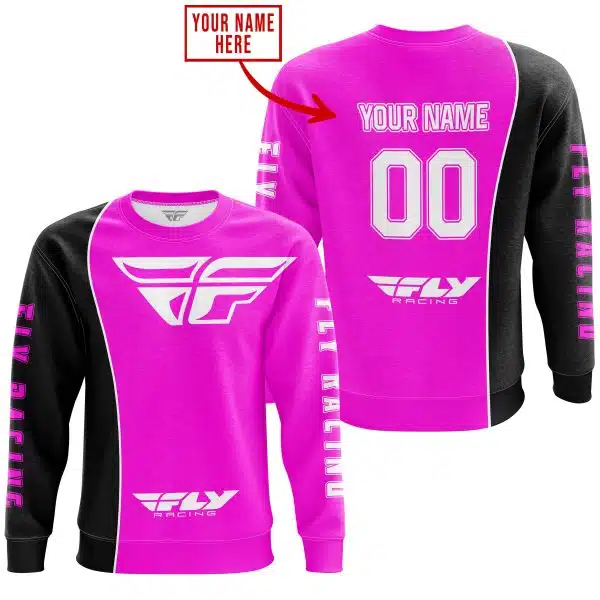 Limited Edition - Custom Name Motocrocss V2 - Fly Racing Pink - Image 4