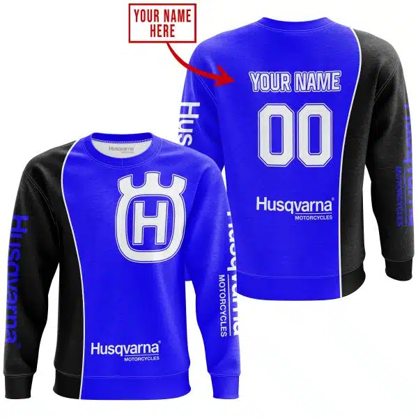 Limited Edition - Custom Name Motocrocss V2 - Husqvarna Blue - Image 4