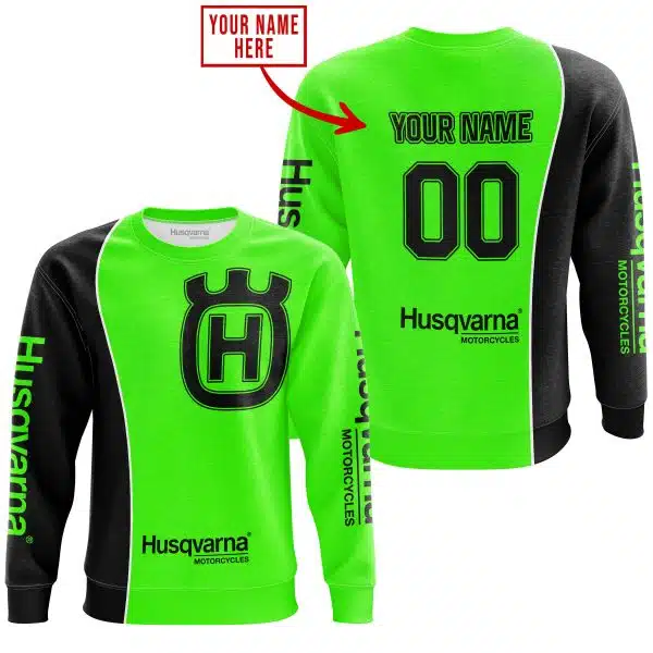 Limited Edition - Custom Name Motocrocss V2 - Husqvarna Green - Image 4
