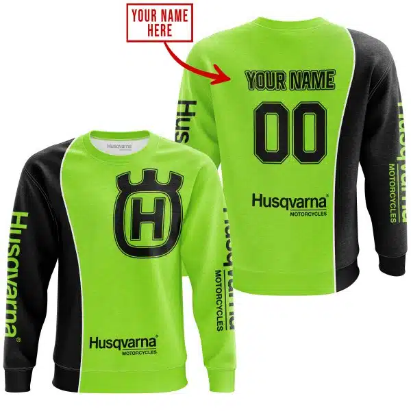 Limited Edition - Custom Name Motocrocss V2 - Husqvarna Green 1 - Image 4