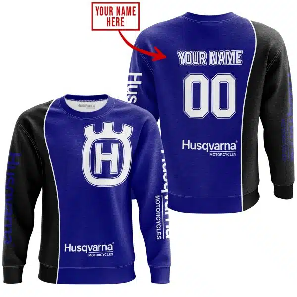 Limited Edition - Custom Name Motocrocss V2 - Husqvarna Navy - Image 4