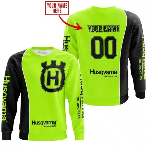 Limited Edition - Custom Name Motocrocss V2 - Husqvarna Neon - Image 4