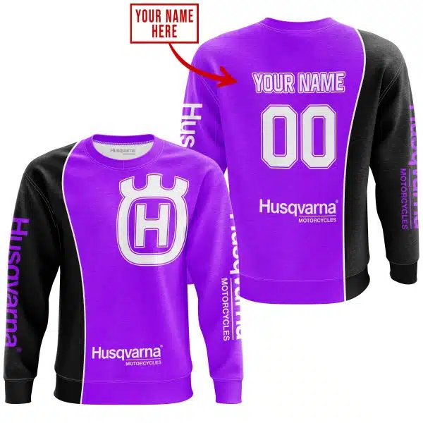 Limited Edition - Custom Name Motocrocss V2 - Husqvarna Purple - Image 4