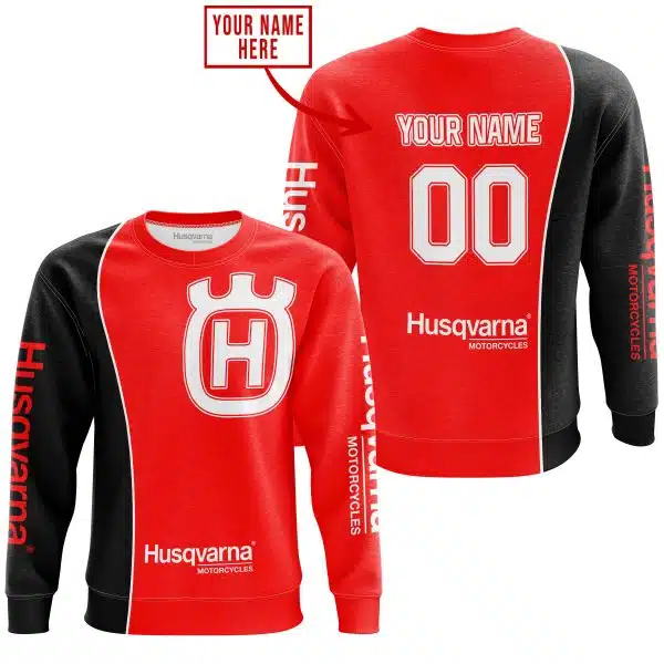 Limited Edition - Custom Name Motocrocss V2 - Husqvarna Red - Image 4