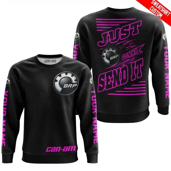 Premium Just Fckn Gonna Send It - Custom Name - Can Am - Pink Black - Image 5