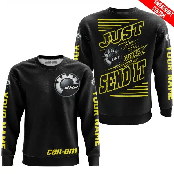 Premium Just Fckn Gonna Send It - Custom Name - Can Am - Yellow Black - Image 5