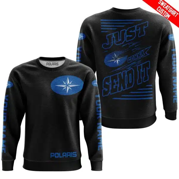 Premium Just Fckn Gonna Send It - Custom Name - Polaris - Blue Black - Image 5
