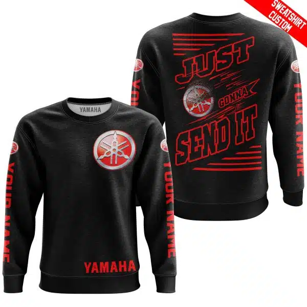 Premium Just Fckn Gonna Send It - Custom Name - Yamaha V2 - Red Black - Image 5