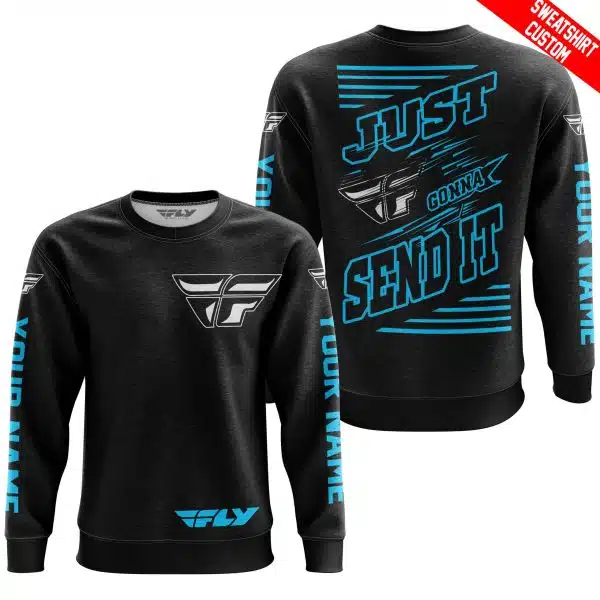 Premium Just Fckn Gonna Send It - Custom Name - Fly Racing - Sky Blue Black - Image 5