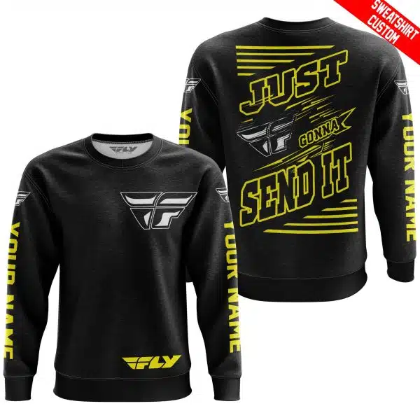 Premium Just Fckn Gonna Send It - Custom Name - Fly Racing - Yellow Black - Image 5