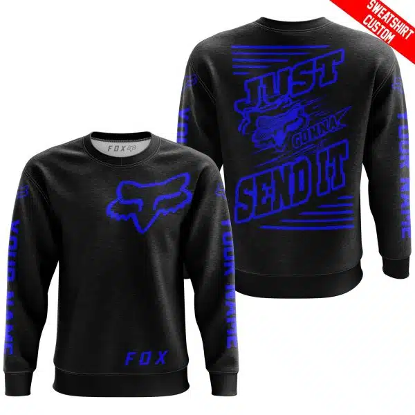 Premium Just Fckn Gonna Send It - Custom Name - Fox Racing - Blue Black - Image 6