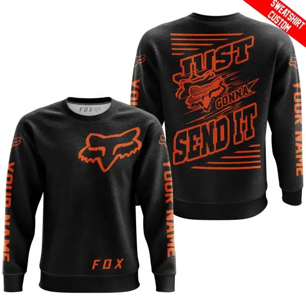 Premium Just Fckn Gonna Send It - Custom Name - Fox Racing - Orange Black - Image 5