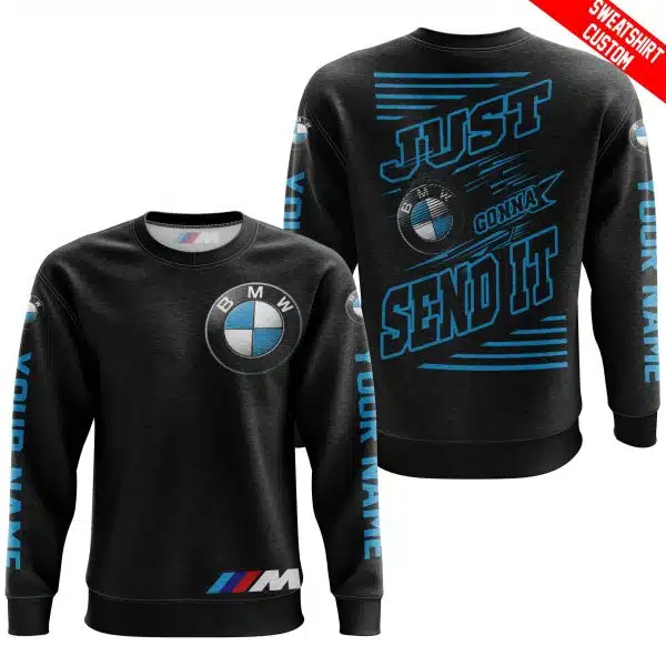 Premium Just Fckn Gonna Send It - Custom Name - Bmw - Sky Blue Black - Image 5