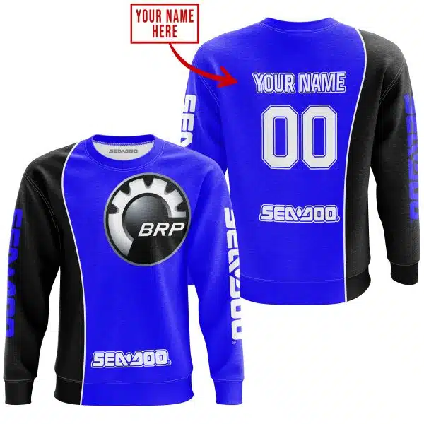Limited Edition - Custom Name Motocrocss V2 - Sea Doo - Blue - Image 4