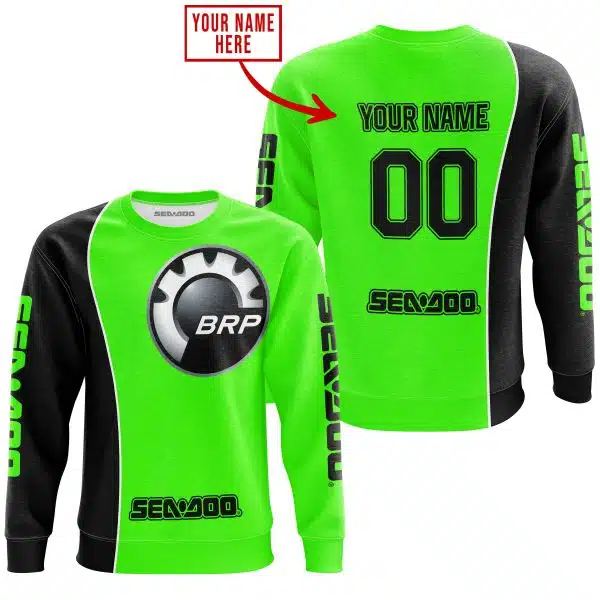 Limited Edition - Custom Name Motocrocss V2 - Sea Doo – Green - Image 4