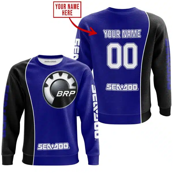 Limited Edition - Custom Name Motocrocss V2 - Sea Doo - Navy - Image 4