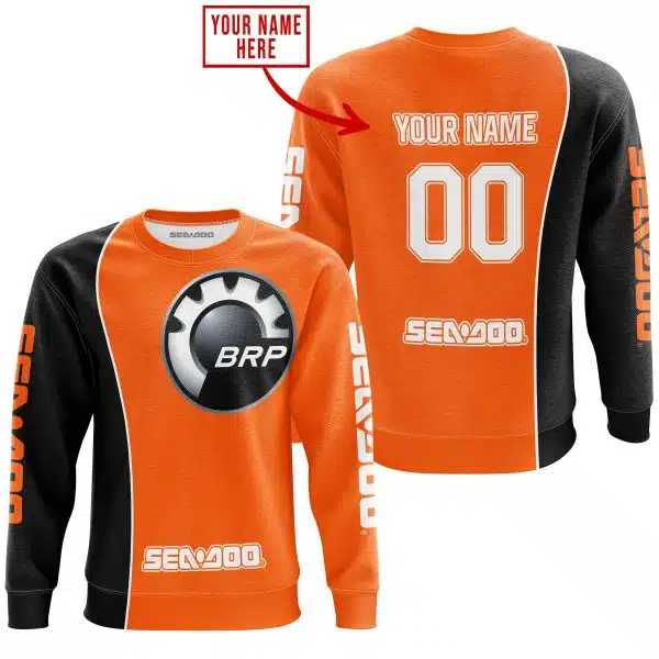 Limited Edition - Custom Name Motocrocss V2 - Sea Doo - Orange - Image 4