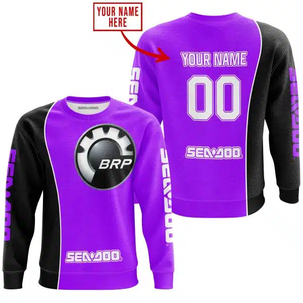Limited Edition - Custom Name Motocrocss V2 - Sea Doo - Purple - Image 4