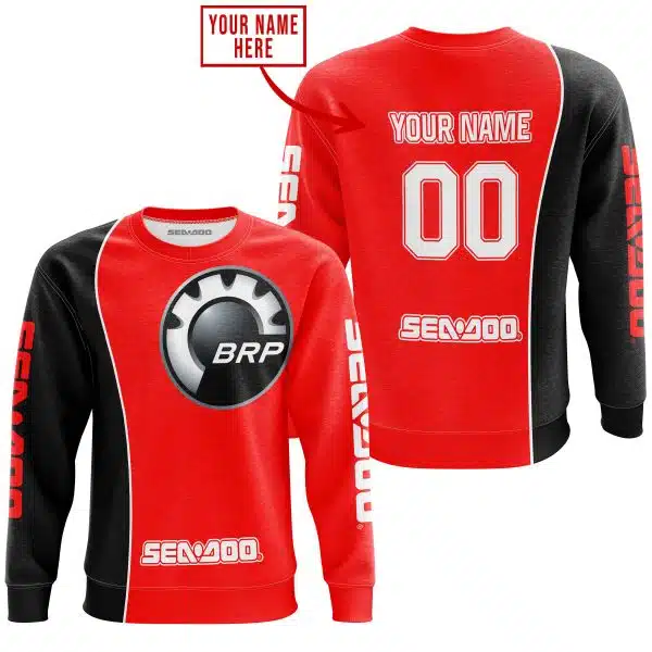 Limited Edition - Custom Name Motocrocss V2 - Sea Doo - Red - Image 2