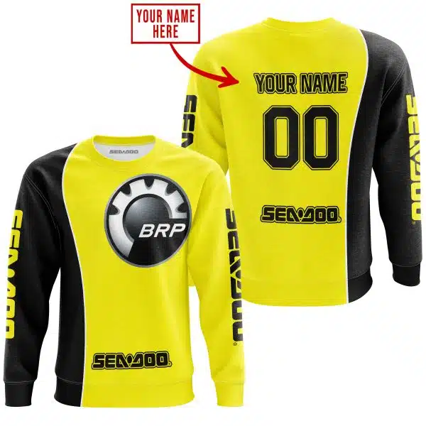 Limited Edition - Custom Name Motocrocss V2 - Sea Doo - Yellow - Image 4