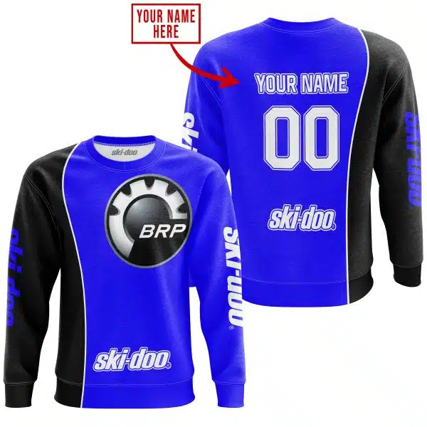 Limited Edition - Custom Name Motocrocss V2 - Ski Doo - Blue - Image 4