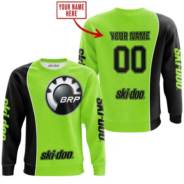 Limited Edition - Custom Name Motocrocss V2 - Ski Doo - Green 1 - Image 4