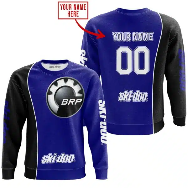 Limited Edition - Custom Name Motocrocss V2 - Ski Doo - Navy - Image 4