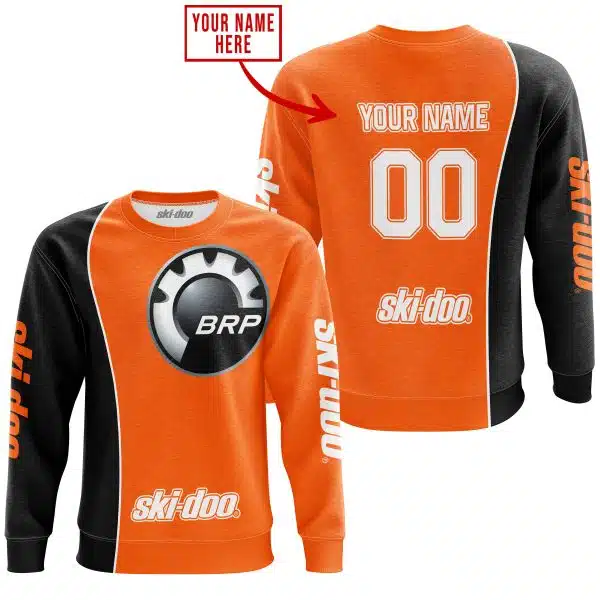 Limited Edition - Custom Name Motocrocss V2 - Ski Doo - Orange - Image 3