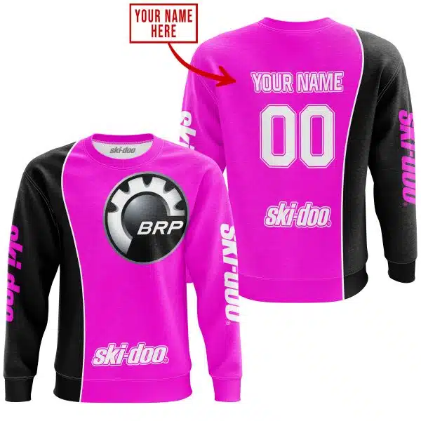 Limited Edition - Custom Name Motocrocss V2 - Ski Doo - Pink - Image 4