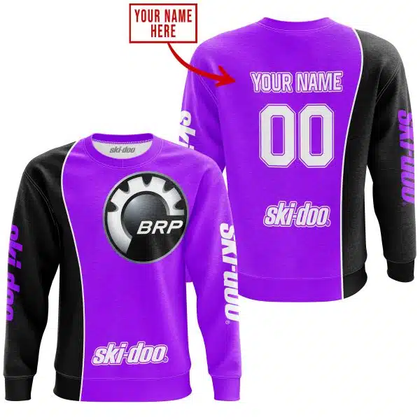 Limited Edition - Custom Name Motocrocss V2 - Ski Doo - Purple - Image 4