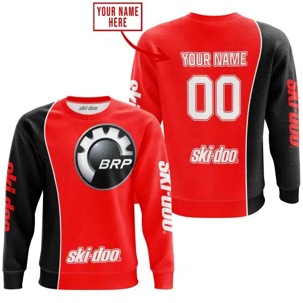 Limited Edition - Custom Name Motocrocss V2 - Ski Doo - Red - Image 4