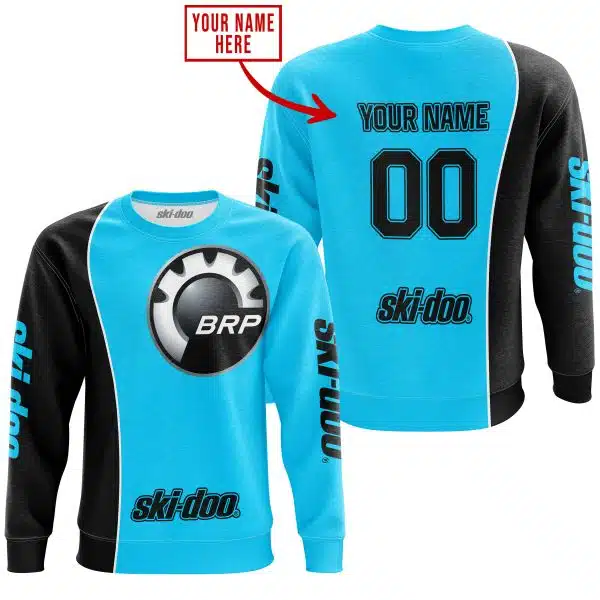 Limited Edition - Custom Name Motocrocss V2 - Ski Doo - Sky Blue - Image 4