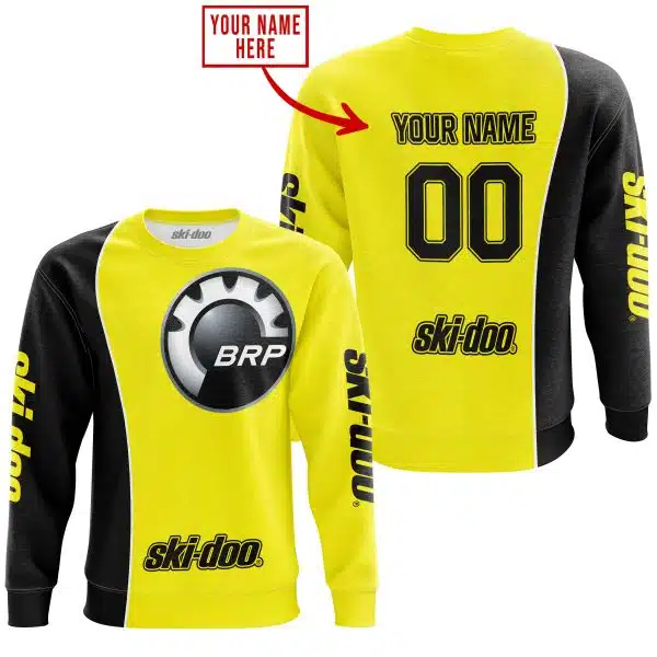 Limited Edition - Custom Name Motocrocss V2 - Ski Doo - Yellow - Image 4