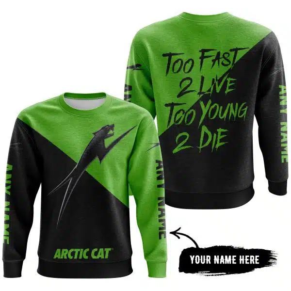 Too Fast To Live Too Young To Die - 3d All Over Printed - Arctic-Cat - Image 4
