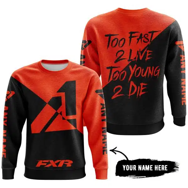 Too Fast To Live Too Young To Die - 3d All Over Printed - Fxr - Orange - Image 4