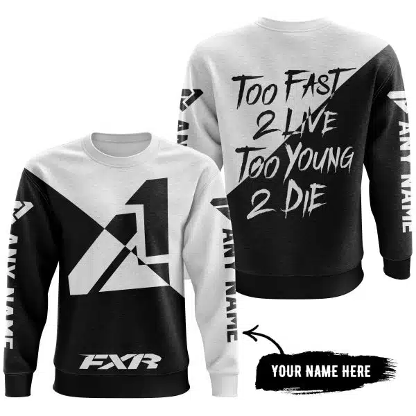 Too Fast To Live Too Young To Die - 3d All Over Printed - Fxr - White - Image 4