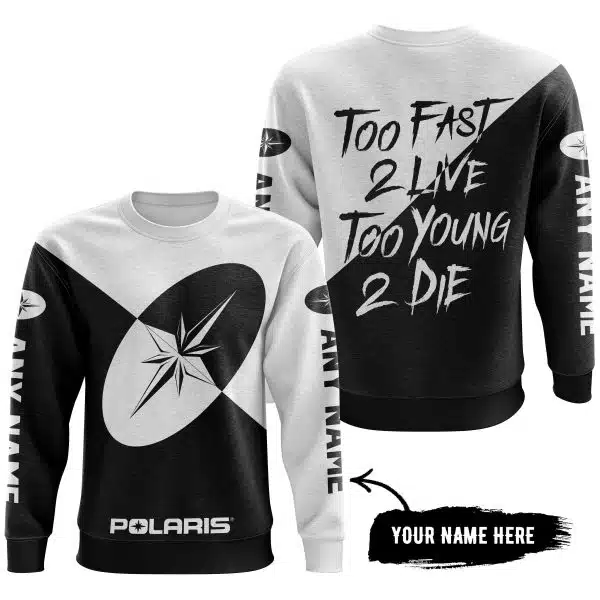 Too Fast To Live Too Young To Die - 3d All Over Printed - Polaris - White - Image 4