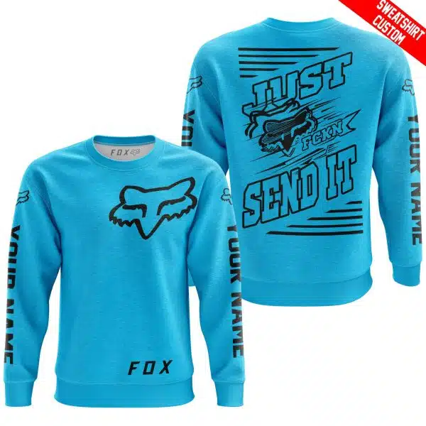 Premium Just Fckn Gonna Send It – Custom Name – Fox – Sky Blue - Image 6