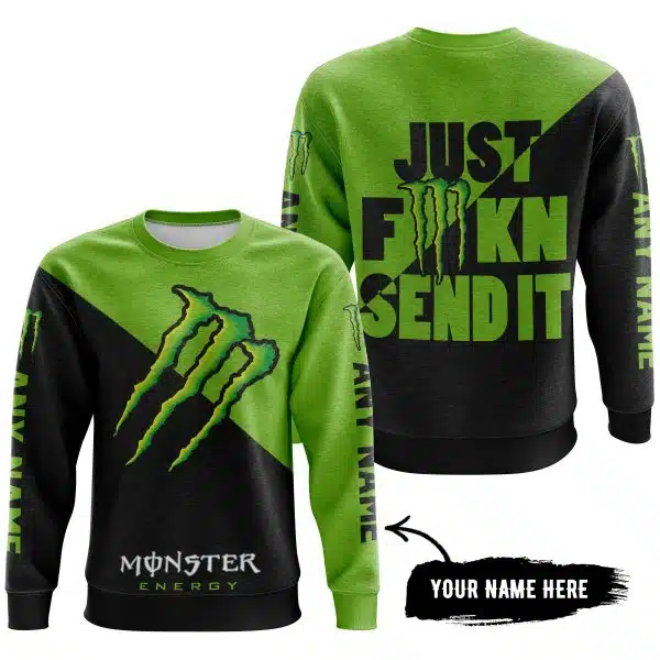 Just Fkcn Send It - 3d All Over Printed - Monster Energy - Image 4