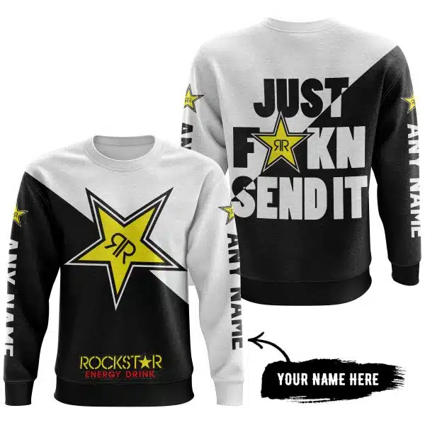 Just Fkcn Send It - 3d All Over Printed - Rockstar Energy - Image 4