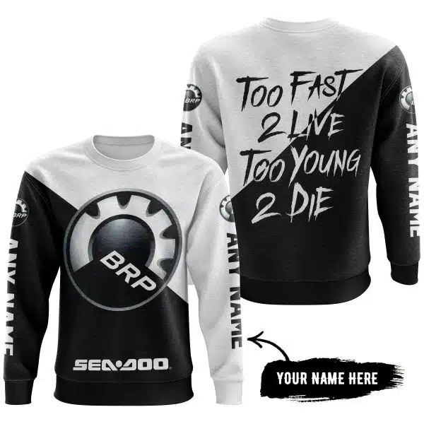 Too Fast To Live Too Young To Die - 3d All Over Printed - Sea Doo - Image 4