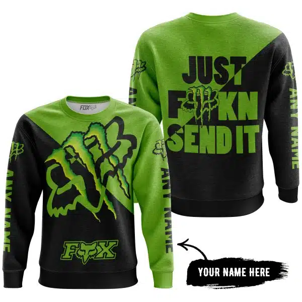 Just Fkcn Send It - 3d All Over Printed - Fox Racing & Monster Energy - Image 4