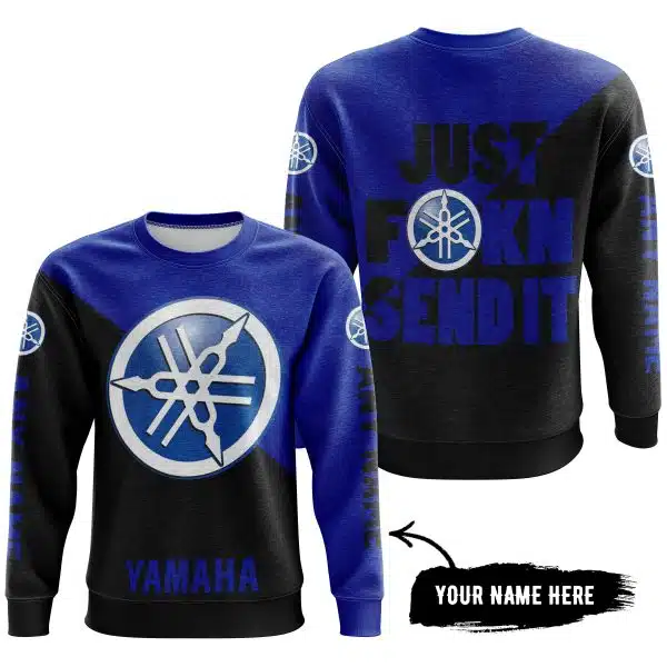 Just Fkcn Send It - 3d All Over Printed - Yamaha - Blue - Image 4