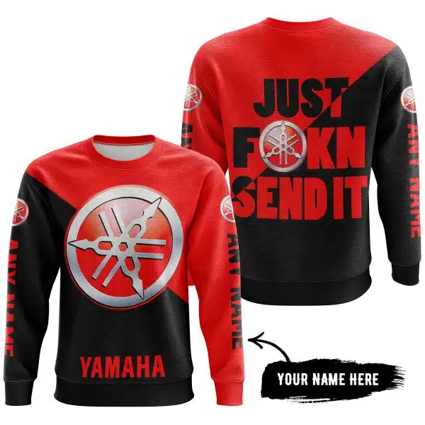 Just Fkcn Send It - 3d All Over Printed - Yamaha - Red - Image 4