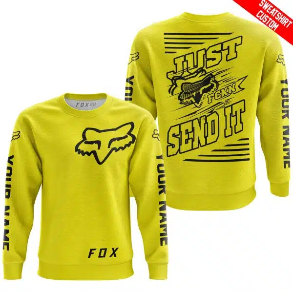Premium Just Fckn Gonna Send It – Custom Name – Fox – Yellow - Image 5