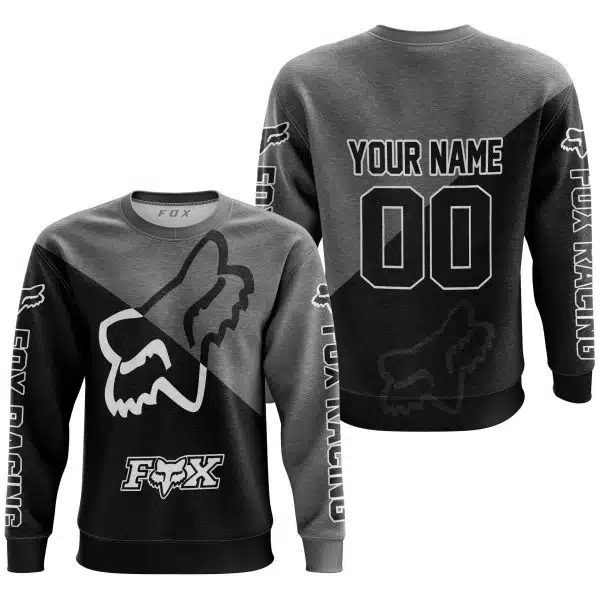 Premium Gift - Custom Name - Fox Racing - Grey - Image 4
